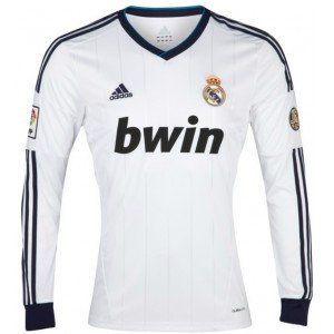 Camisa I Real Madrid 2012 2013 Adidas oficial manga comprida